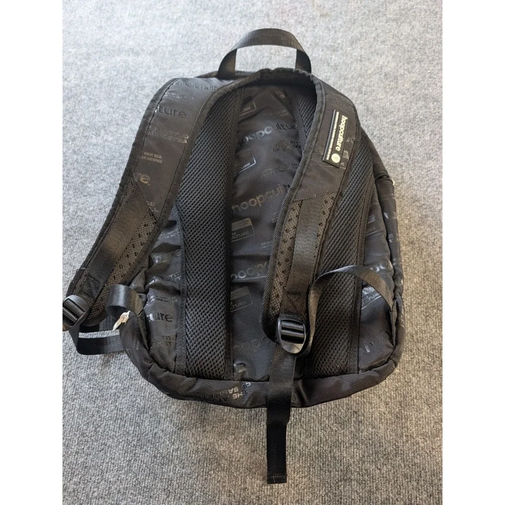 Hoop Culture HOOPSQUAD Basketball Backpack Black Travel Gym Bag Shoes Pocket